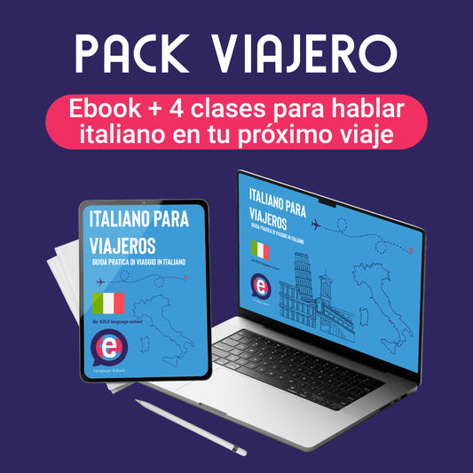 Pack Viajero: Ebook + Clases para Hablar Italiano en tu Próximo Viaje