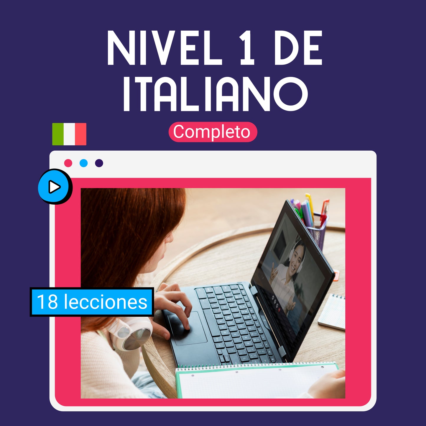 Nivel 1 de italiano: 18 lecciones
